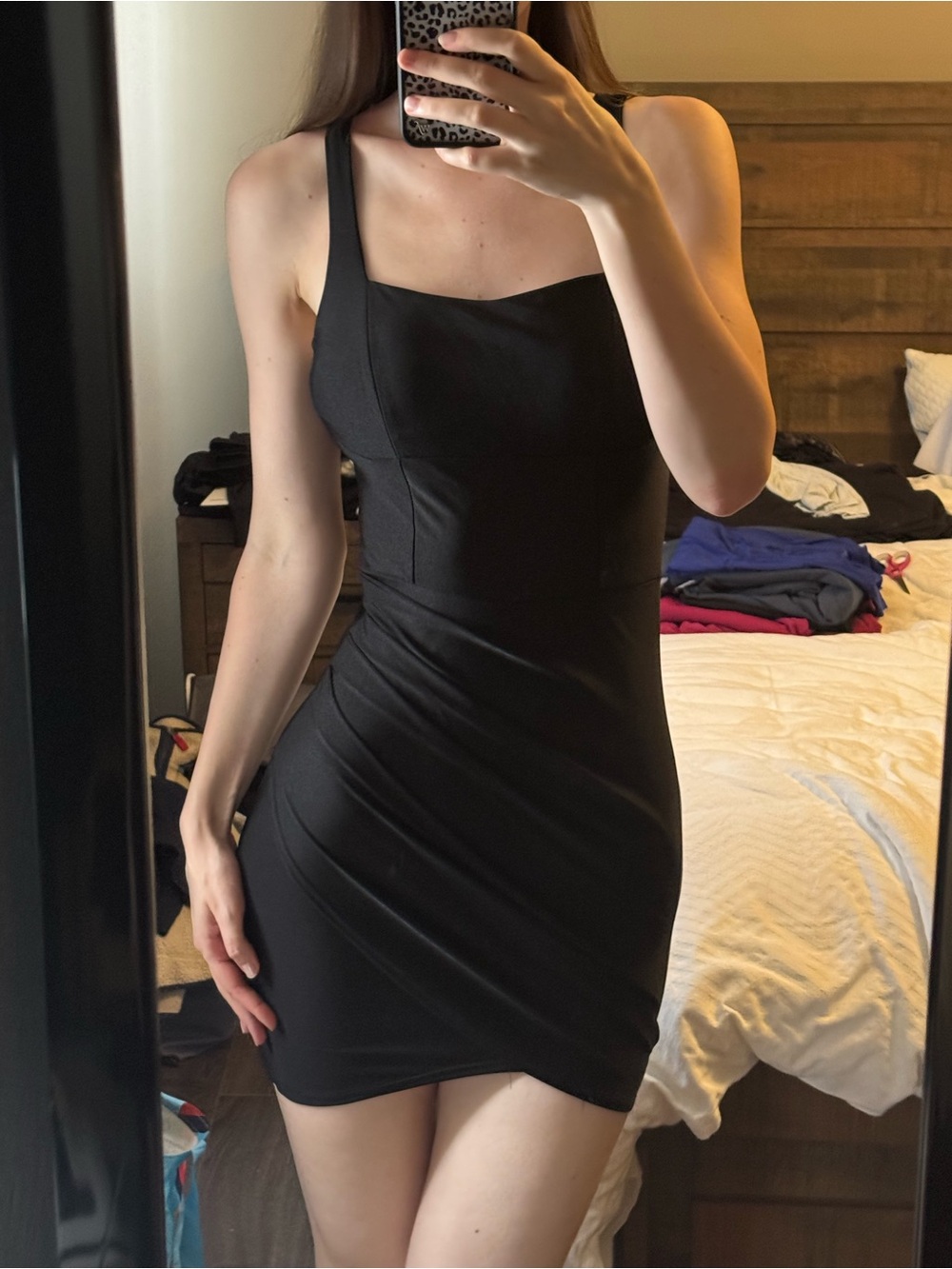 Classic Black Bodycon Mini Dress